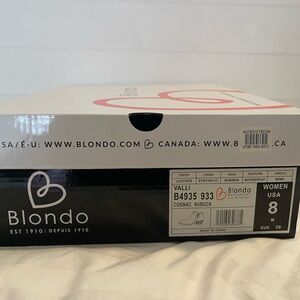 Blondo Cognac Nubuck Ankle Boots